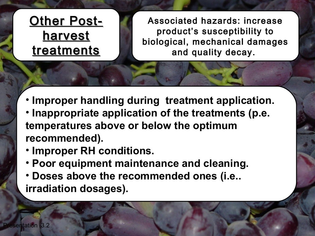 Fresh fruit and vegetable quality and safety