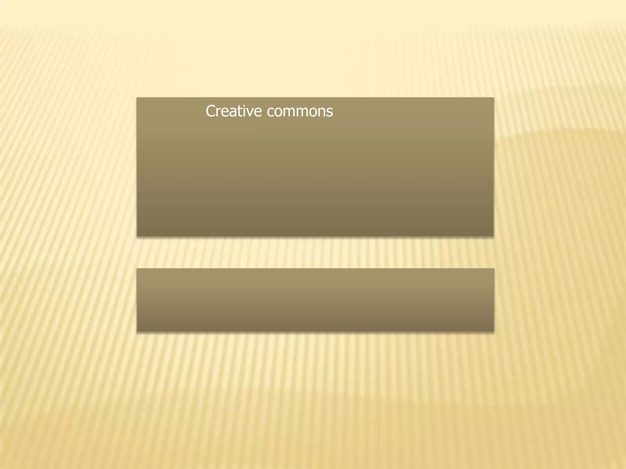 	Creative commonsเป็นรูปแบบสัญญาอนุญาตการใช้ลิขสิทธิ์  ซึ่งเป็นทางออกของปัญหาข้างต้น  เพราะในขณะที่เจ้าของผลงานยังคงได้รับความคุ้มครองตามกฎหมาย  ผู้นำผลงานไปใช้ก็ไม่ผิดกฎหมายแต่อย่างใด  เพียงแต่ต้องปฏิบัติตามสิทธิ์ที่เจ้าของอนุญาตให้ทำได้เท่านั้น         	เมื่อใช้สัญลักษณ์เหล่านี้  นั่นหมายถึงการมอบสิทธิบางอย่างให้กับสาธารณะในการนำผลงานของตนไปใช้ต่อ