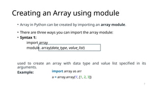 CC-104_Lesson-2_array.pptx. introduction | PPTX