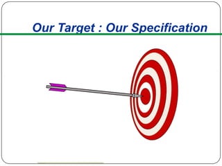Our Target : Our Specification
 