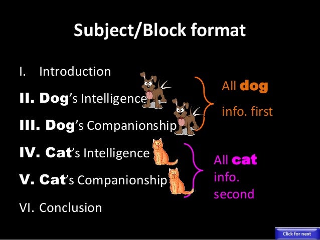 Compare and contrast dogs vs cats essay