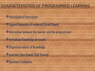programmed learning | PPT