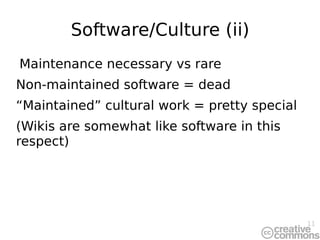 Media is more diverse and at least a decade(?) behind software 