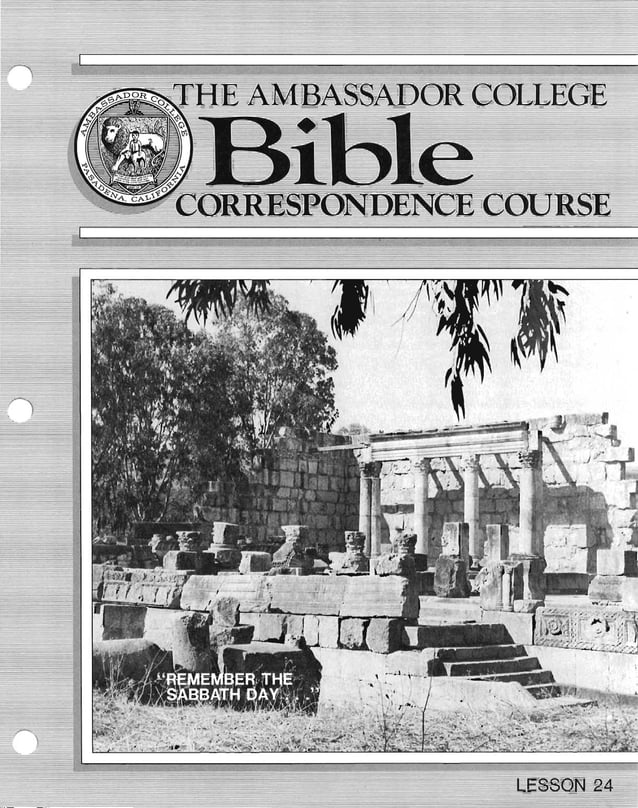 Bible Correspondence Course 24 | PDF