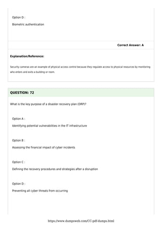 [2025] Prepare instantly with cc dumps isc2 | PDF
