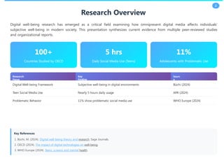 Digital Well-being Theoretical Framework | PPTX