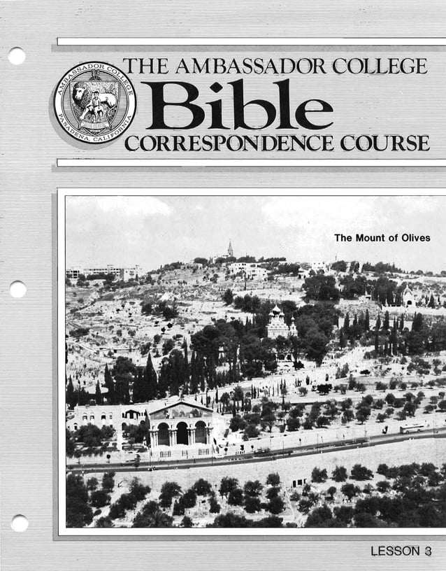 Bible Correspondence Course 3 | PDF