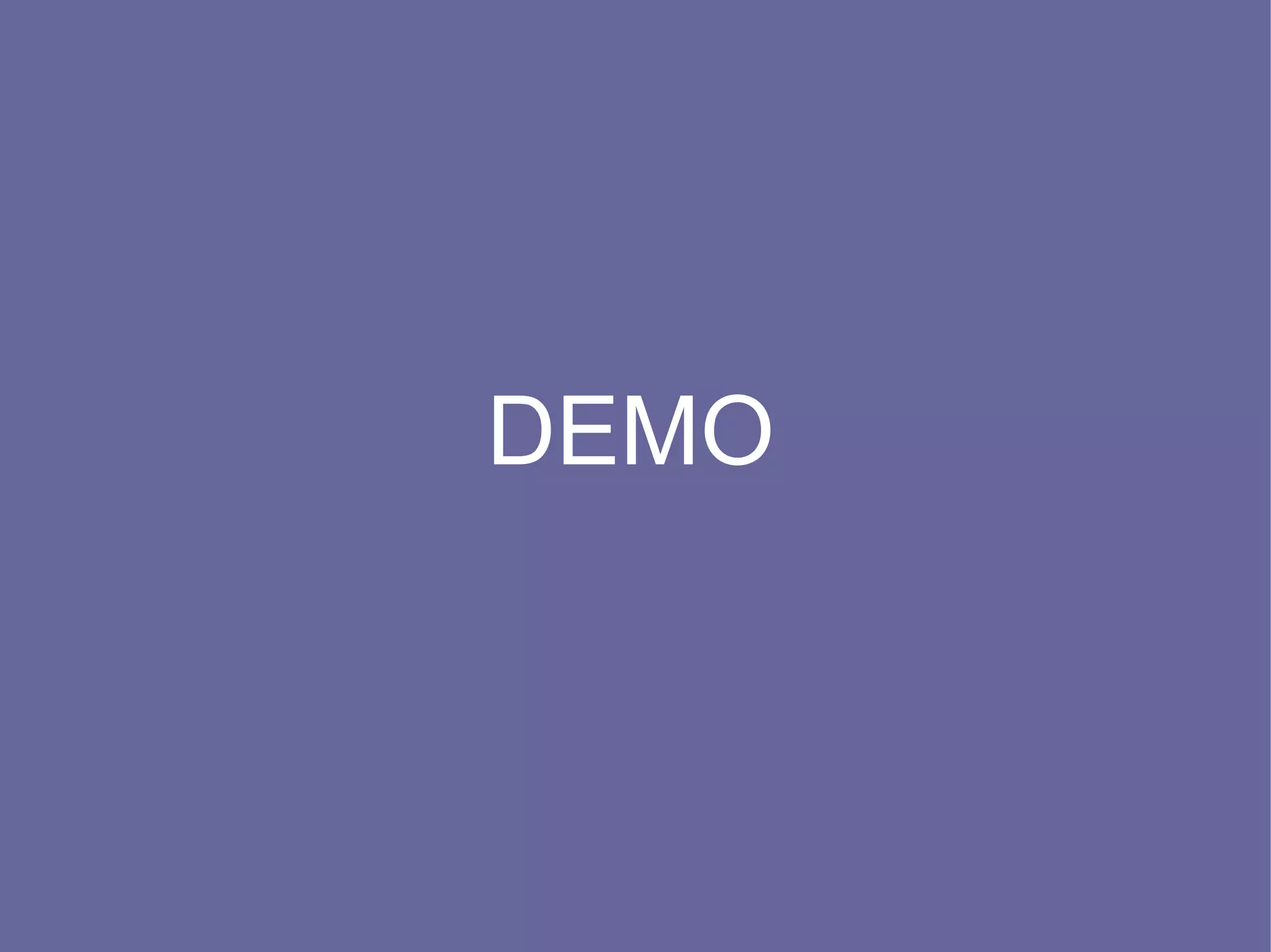 DEMO
 