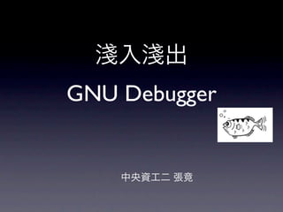 GNU Debugger
 