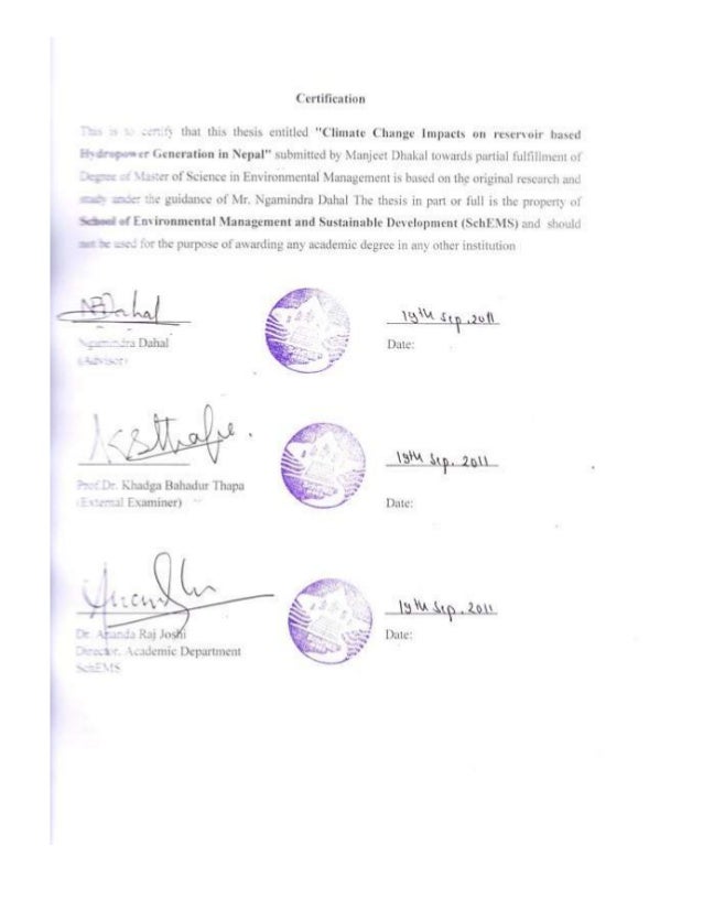 Thesis on climate change in nepal