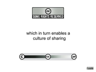 which in turn enables a
   culture of sharing
 