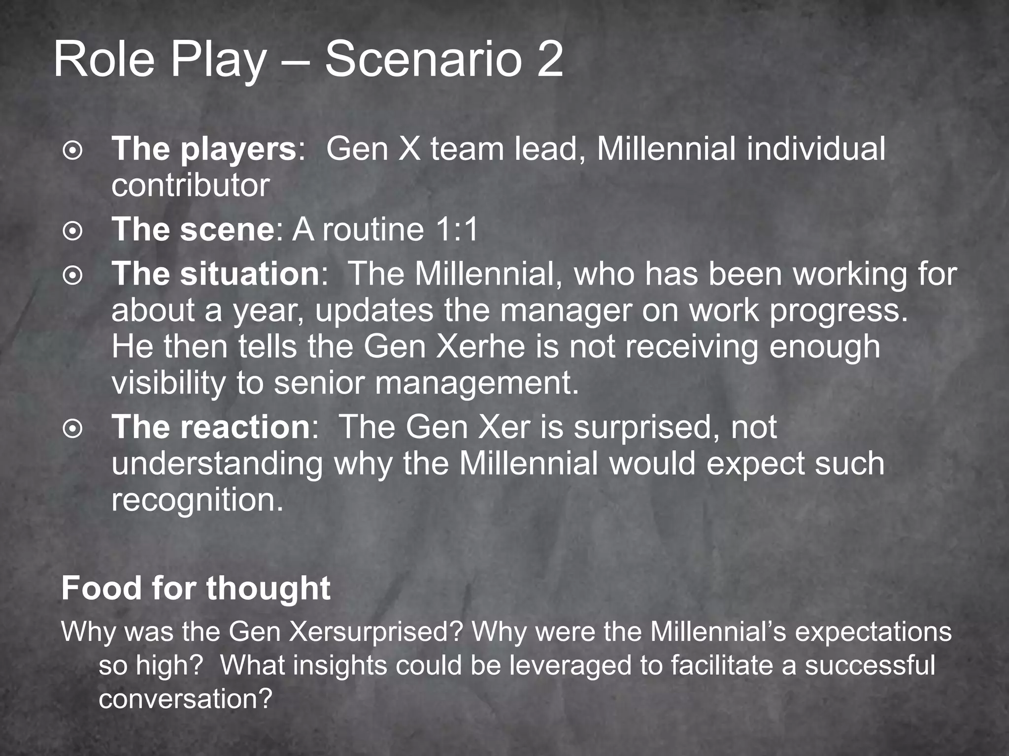 5 Tipsfor Interviewing w/Millennials
IntergenerationalNetworking
©2013 Nycletha McCarley
All rights reserved.
 