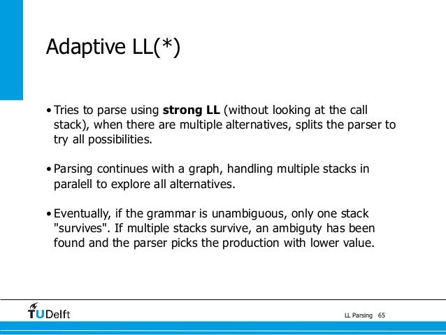 c grammar antlr LL Parsing c grammar antlr LL Parsing
