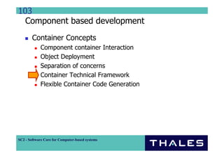 Component Based Distributed System Development