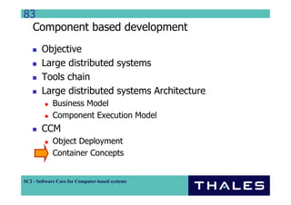 Component Based Distributed System Development