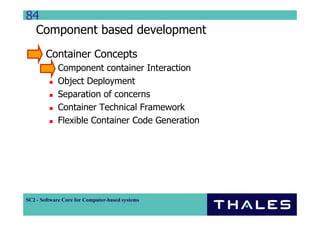 Component Based Distributed System Development