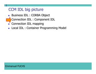 CCM IDL, CORBA Component Model IDL