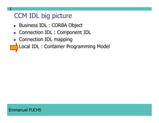 CCM IDL, CORBA Component Model IDL