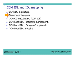 CCM IDL, CORBA Component Model IDL