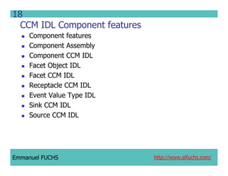 CCM IDL, CORBA Component Model IDL