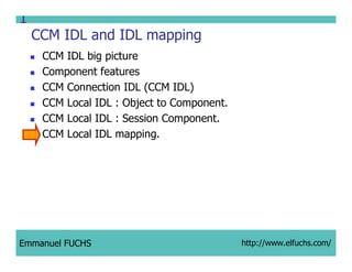 CCM IDL, CORBA Component Model IDL
