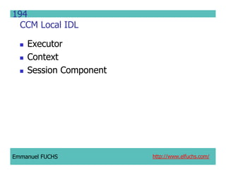 CCM IDL, CORBA Component Model IDL
