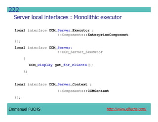 CCM IDL, CORBA Component Model IDL