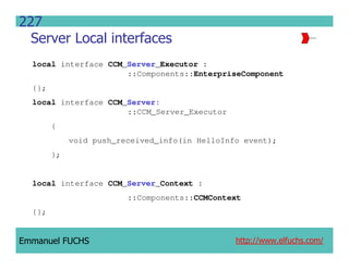 CCM IDL, CORBA Component Model IDL