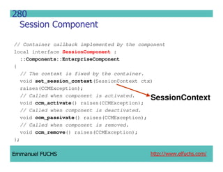 CCM IDL, CORBA Component Model IDL