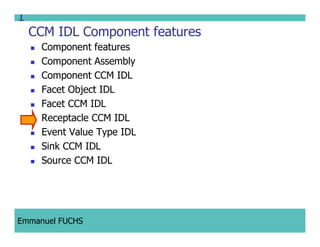 CCM IDL, CORBA Component Model IDL