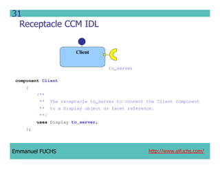 CCM IDL, CORBA Component Model IDL