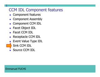 CCM IDL, CORBA Component Model IDL