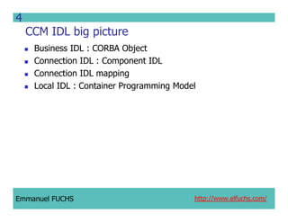 CCM IDL, CORBA Component Model IDL