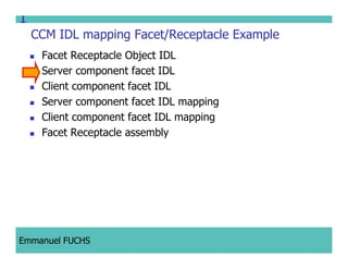 CCM IDL, CORBA Component Model IDL