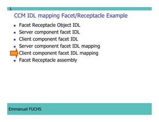 CCM IDL, CORBA Component Model IDL