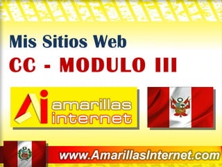 Mis Sitios Web CC - MODULO III 