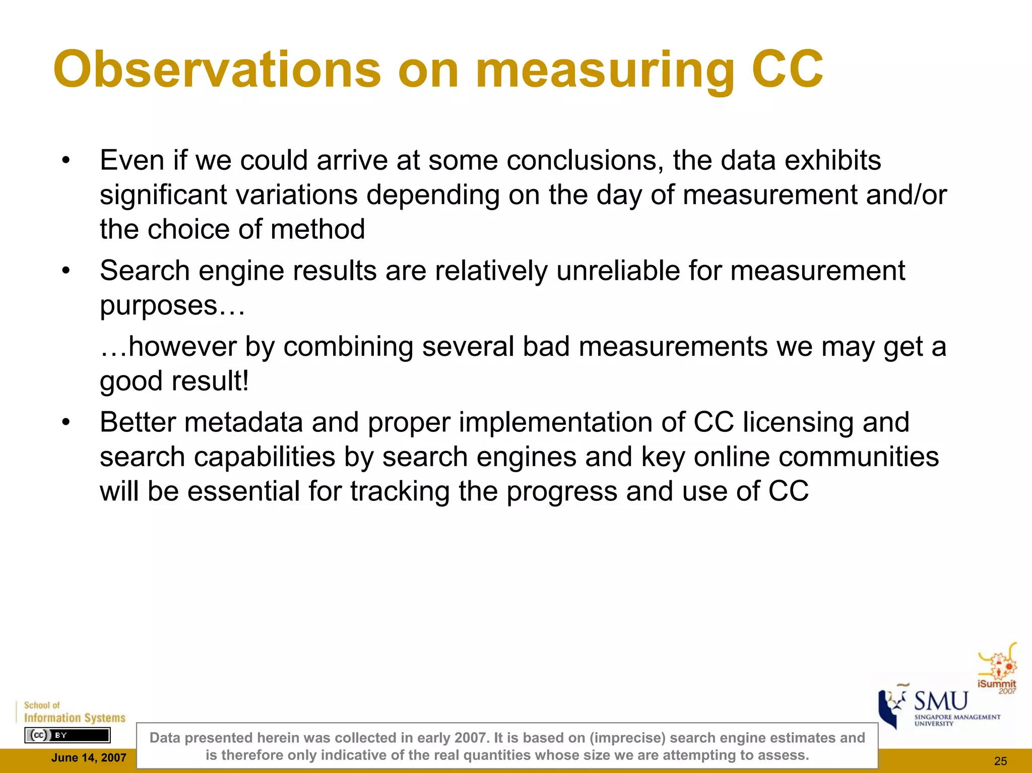 Cc Monitor Findings - iSummit