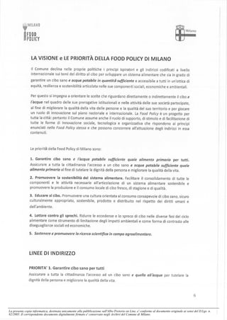 La presente copia informatica, destinata unicamente alla pubblicazione sull'Albo Pretorio on Line, e' conforme al documento originale ai sensi del D.Lgs. n.
82/2005. Il corrispondente documento digitalmente firmato e' conservato negli Archivi del Comune di Milano.
 