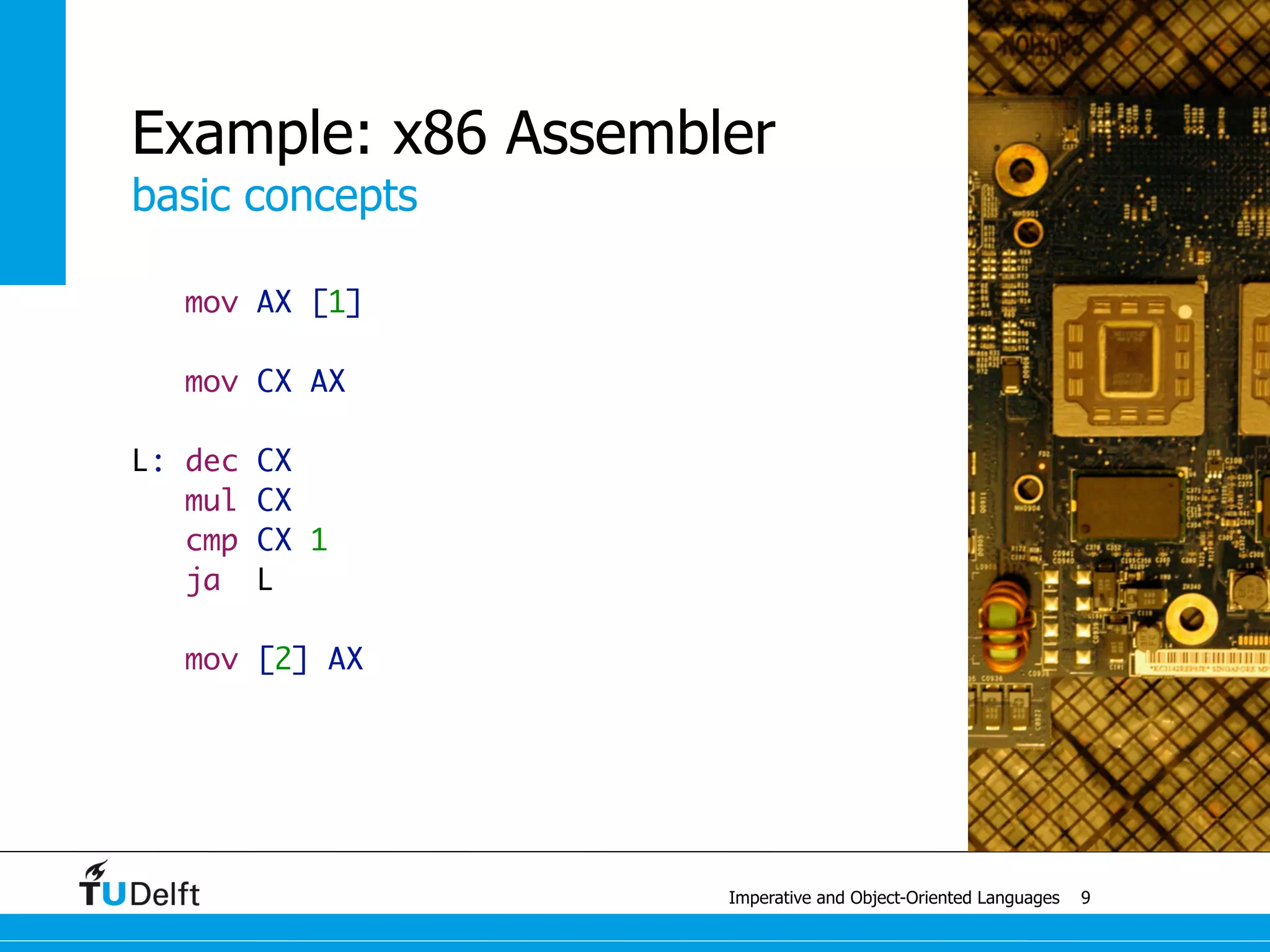biology
Imperative and Object-Oriented Languages
Polymorphism
22
 