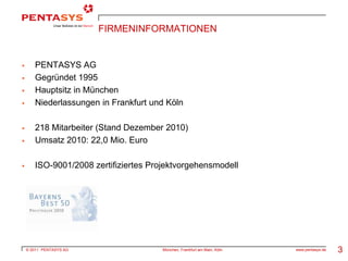 FirmeninformationenPENTASYS AG