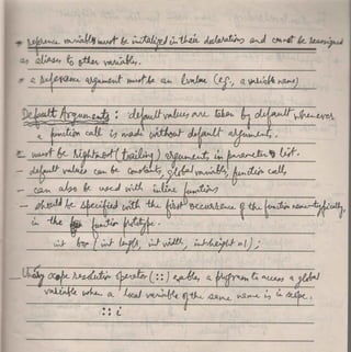 C C++ programming Lecture notes | PDF
