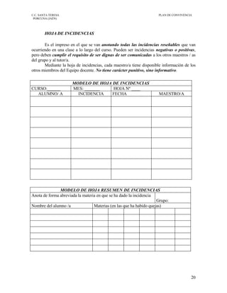 Plan de ConvivenciaC.C. Santa Teresa.