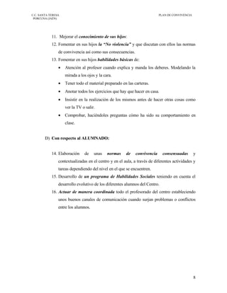 Plan de ConvivenciaC.C. Santa Teresa.