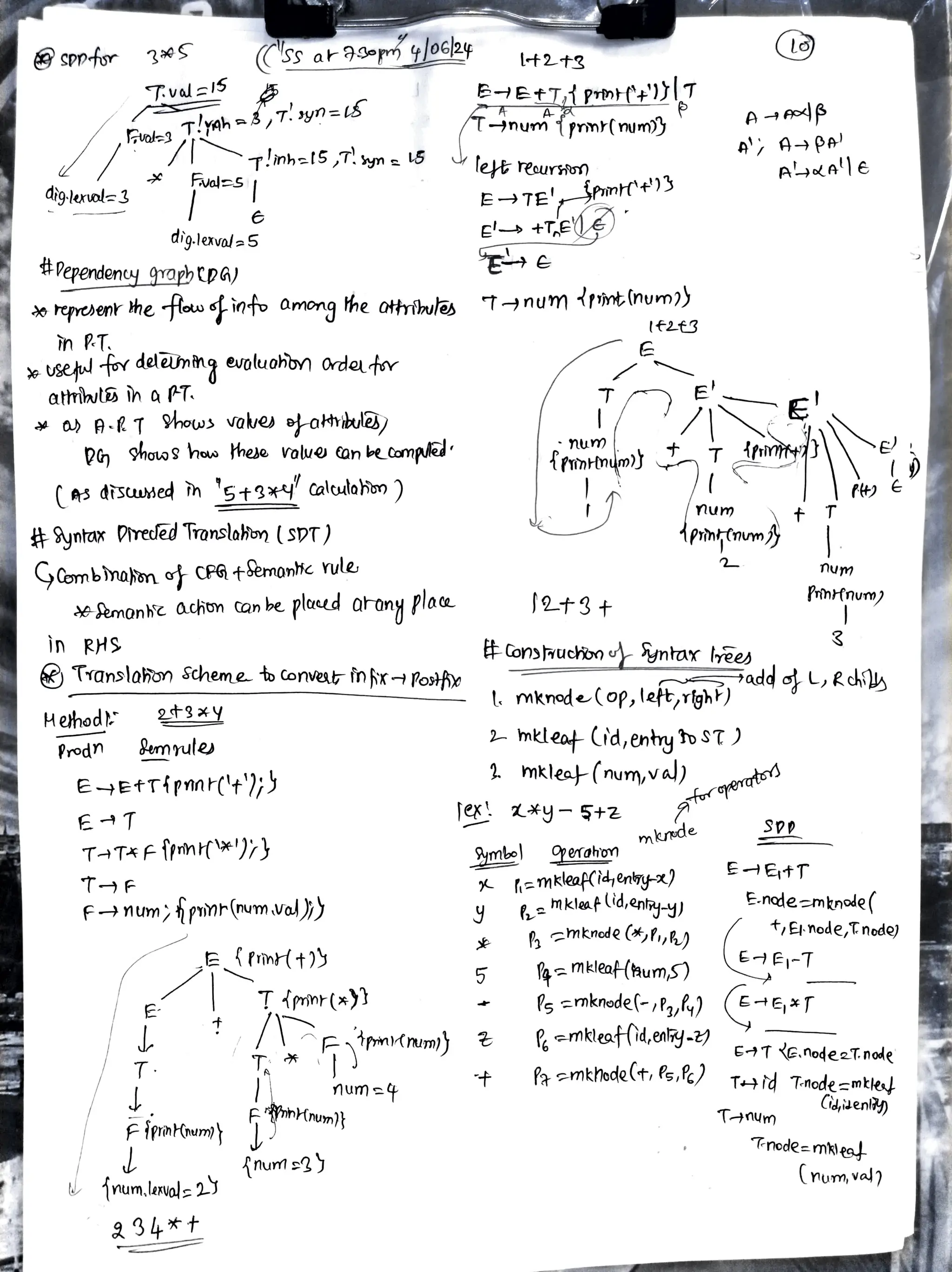 Compiler Design Sudhakar Atchala Notes for Semester-7 | PDF