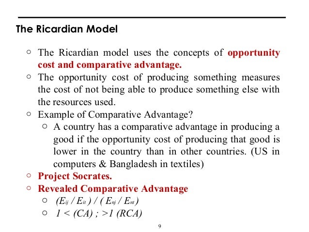 understanding the economics of ricardian