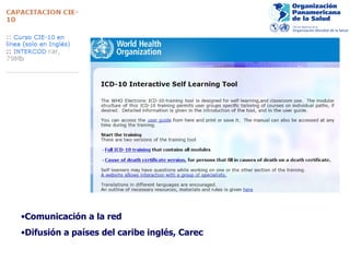 Comunicación a la  red Difusión a países del ca ribe inglés, Carec 
