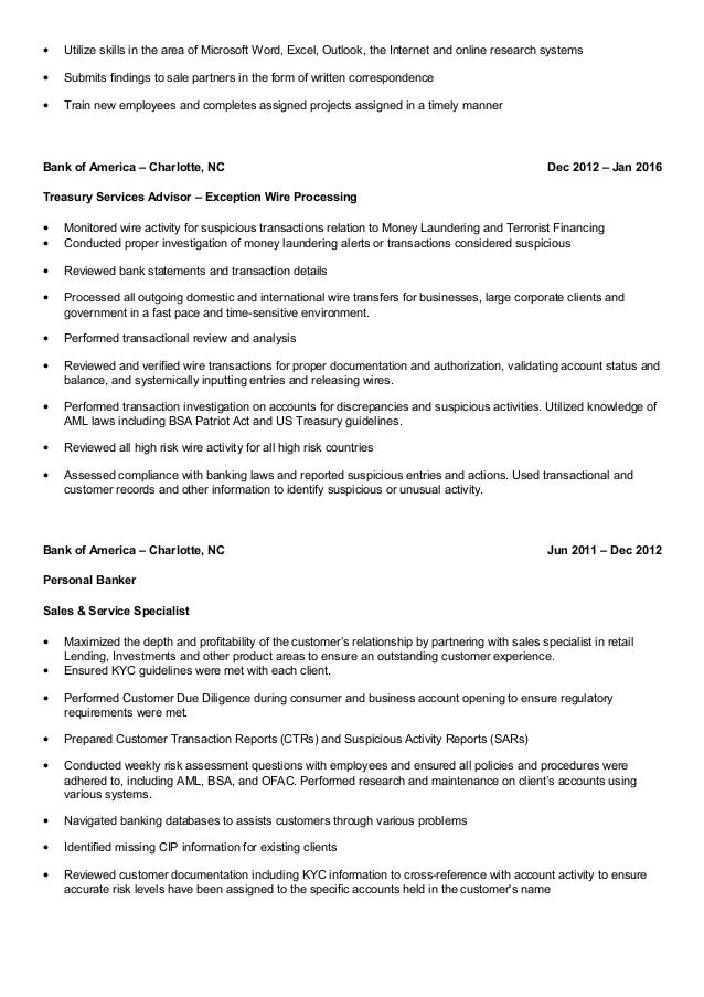Resume Skills Dealing With Money Resume Skills Dealing With Money