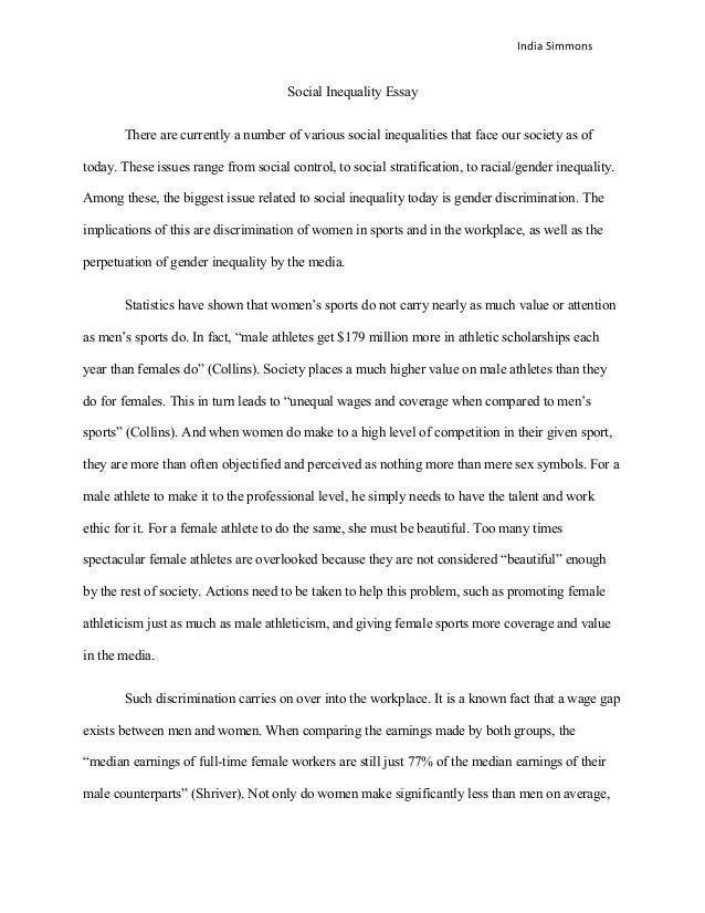 essay on social inequality