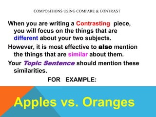 Example Ng Contrast Analyzing With Compare & Contrast / IPA-DF | PPTX
