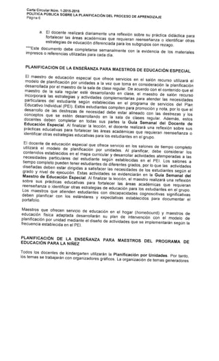 Cc # 1 2015-2016 Planificación del Aprendizaje